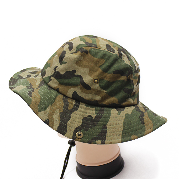 Print camo bucket hat company in Guangdong