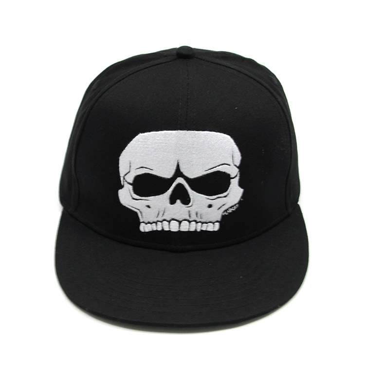 Custom Skull Embroidered Snapback Hats,Chinese Hat factory Dongguan Suntrends
