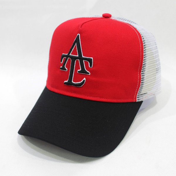 Custom Red-Black ATL Embroidered Trucker Hats,Dongguan Suntrends Hat Factory