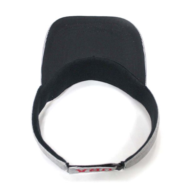 Custom Black Visor Hats With Embroidered Letter